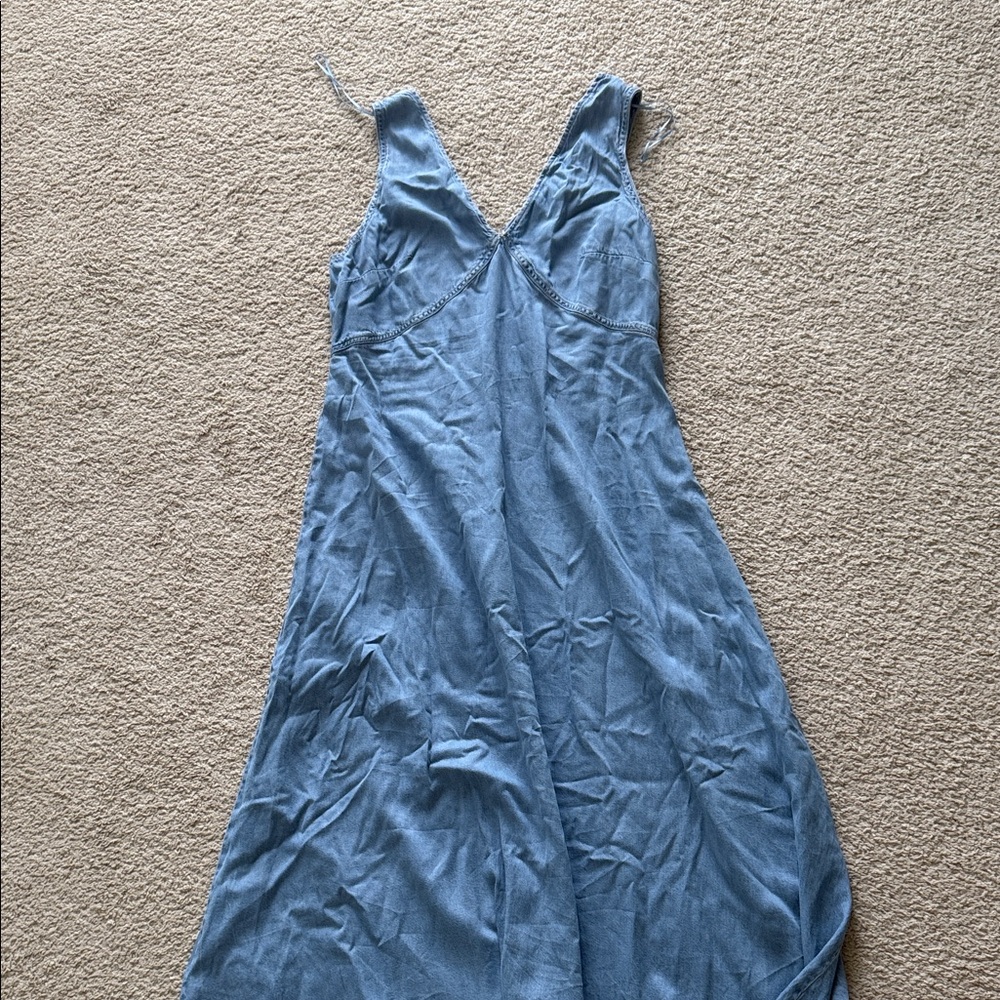 Mango Light Blue Maxi Dress